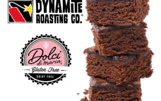 Dolci di Maria brownies made with Dynimite Roasting Co. Coffee